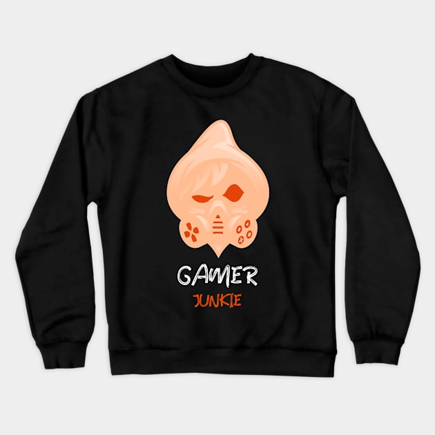 Gamer Junkie Crewneck Sweatshirt by BeeBeeTees